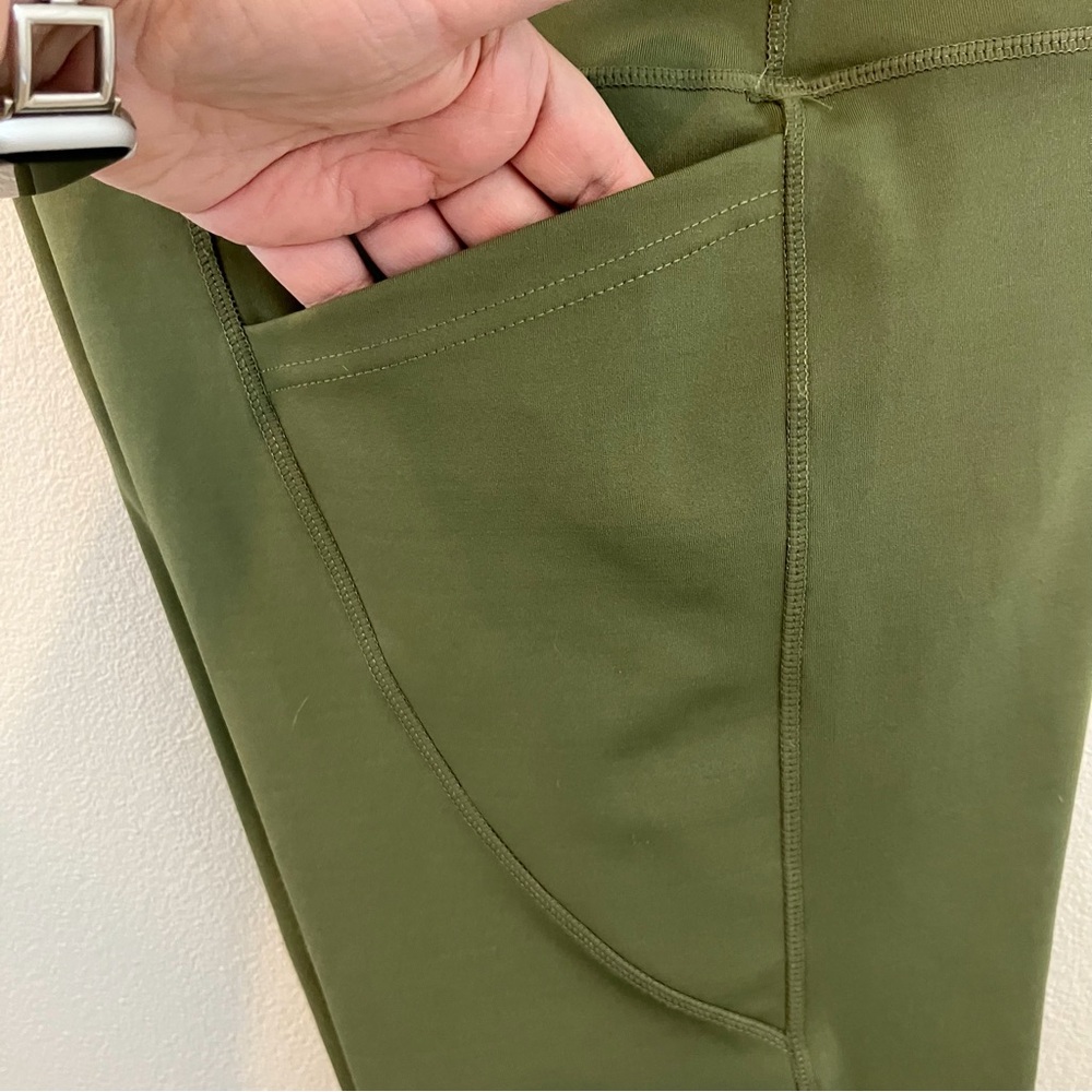Nicole Miller | Sport Olive Green Leggings - Picture 6 of 7